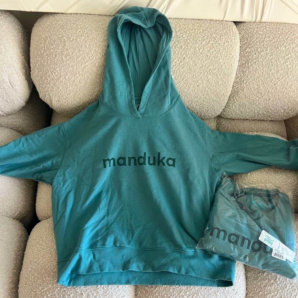 Manduka Teal Yin Hoodie (New with tags!)